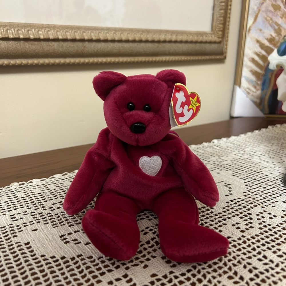 Ty VALENTINA beanie baby TAG ERROR